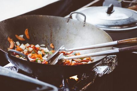 Cookware - Vegetables Sauteed on Wok