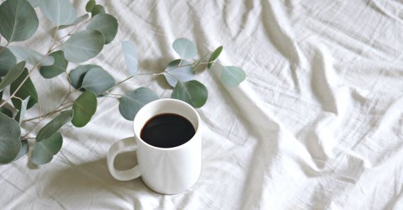 Table Linens - Ceramic Mug With Coffee