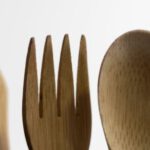 Cutlery - Brown Wooden Spoon and Fork