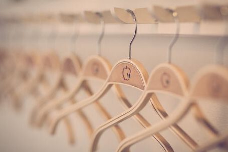 Wardrobe - Close-up of Clothes Hanging in Store